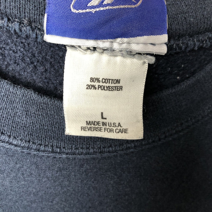 2000'S Reebok NFL PRO BOWL sweatshirt, Made in USA, Men's Size L cotton navy blue type Vintage Second Hand