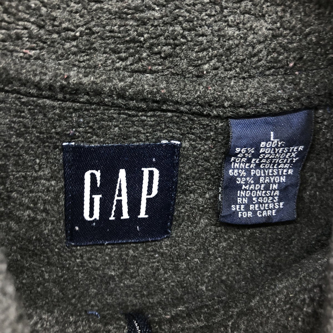 90'S GAP Old Gap Half Zip Fleece Pullover Men's L Size Vintage /eaa449095