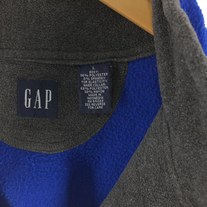 90'S GAP Old Gap Half Zip Fleece Pullover Men's L Size Vintage /eaa449107