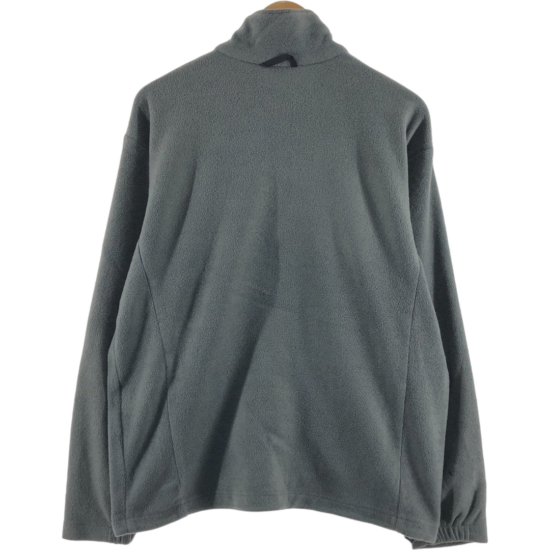 2000'S Columbia fleece jacket, men's size L polyester gray type Vintage Second Hand