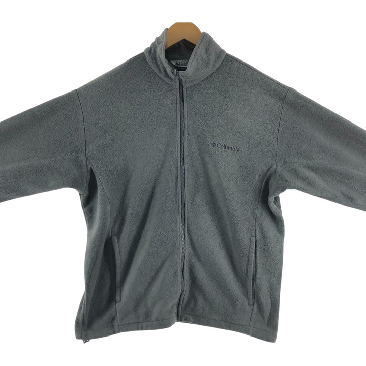 2000'S Columbia fleece jacket, men's size L polyester gray type Vintage Second Hand