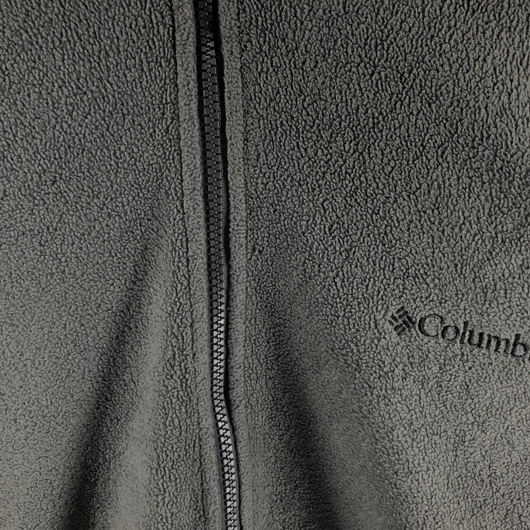 2000'S Columbia fleece jacket, men's size L polyester gray type Vintage Second Hand