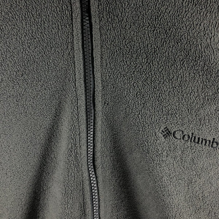 2000'S Columbia fleece jacket, men's size L polyester gray type Vintage Second Hand