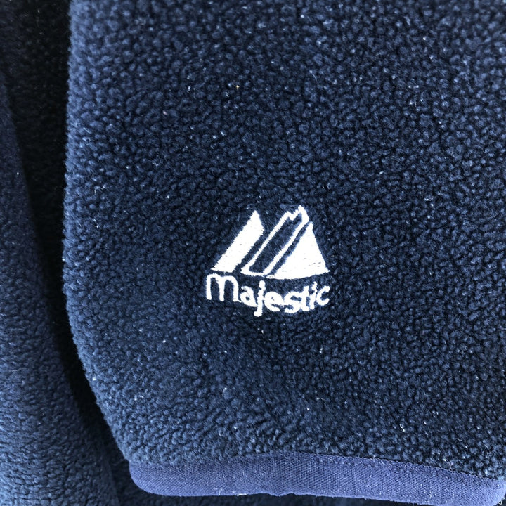 90s-00'S Majestic New York Yankees Half-Zip Fleece Pullover, Men's XL unclear navy blue type Vintage Second Hand