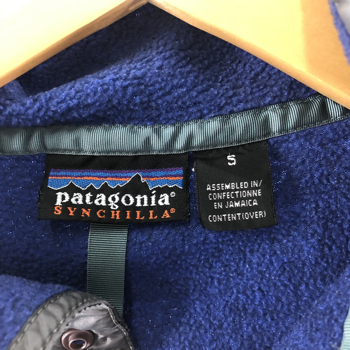 90'S Patagonia Synchilla Snap T 25450S97 Half Snap Fleece Pullover Men's S Size /eaa449181