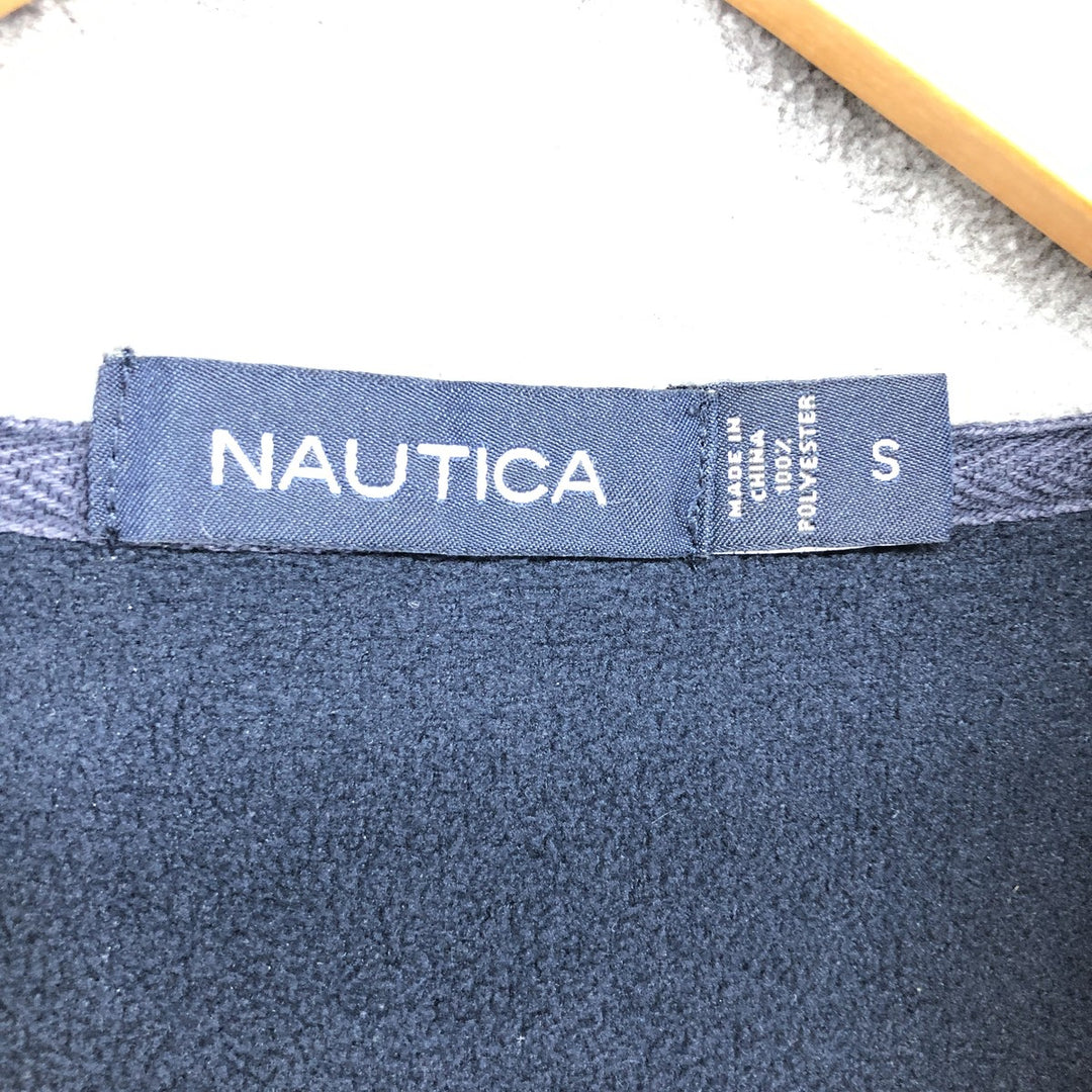 NAUTICA Back Logo Half Zip Fleece Pullover Men's S Size / eaa449187