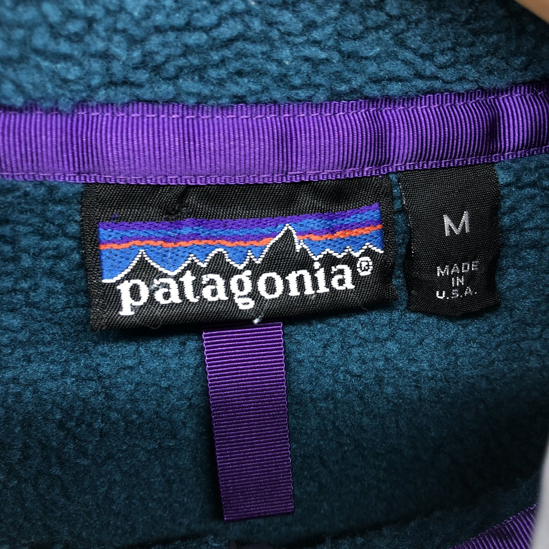 80s-90'S Patagonia Snap T 25530 Half Snap Fleece Pullover Made in USA Men's M Size Vintage /eaa449197