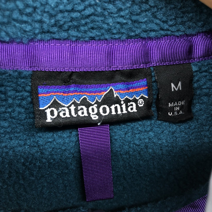 80s-90'S Patagonia Snap T 25530 Half Snap Fleece Pullover Made in USA Men's M Size Vintage /eaa449197