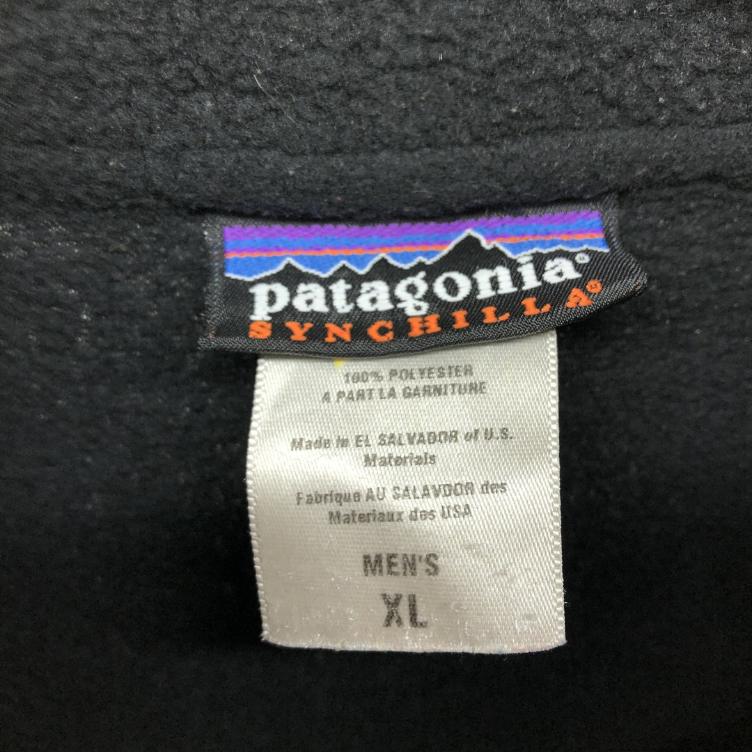 00'S Patagonia SYNCHILLA 25735F6 Half-Zip Fleece Pullover Men's XL /eaa449250