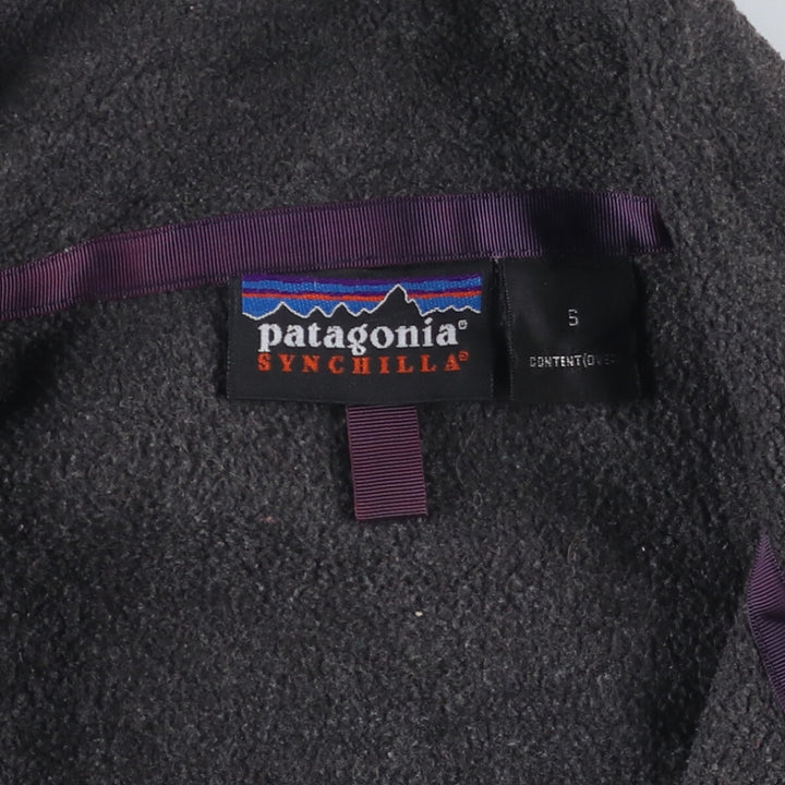 Patagonia Synchilla Fleece Jacket, Men's Size Small unclear black type Vintage Second Hand