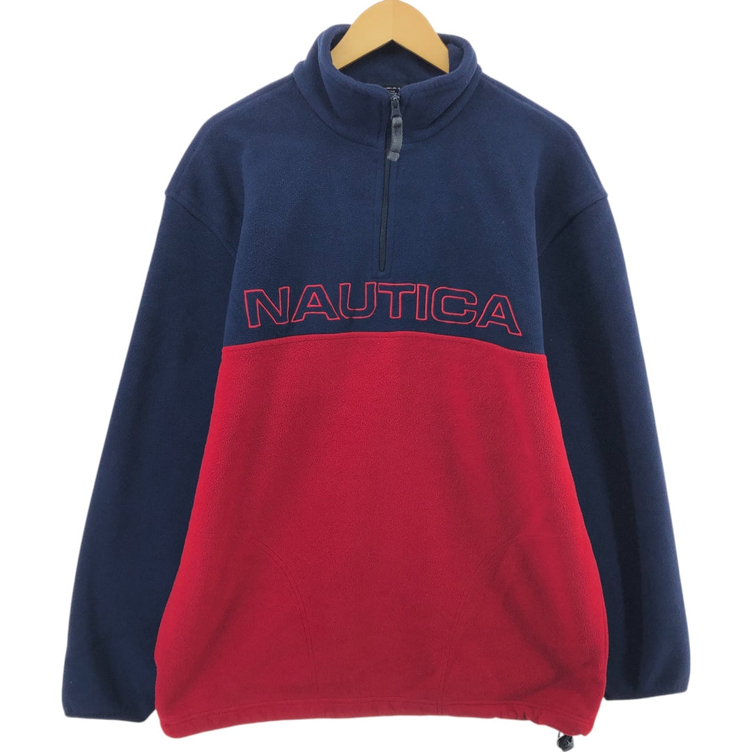 NAUTICA Half-Zip Fleece Pullover Made in USA Men's M size / eaa449315