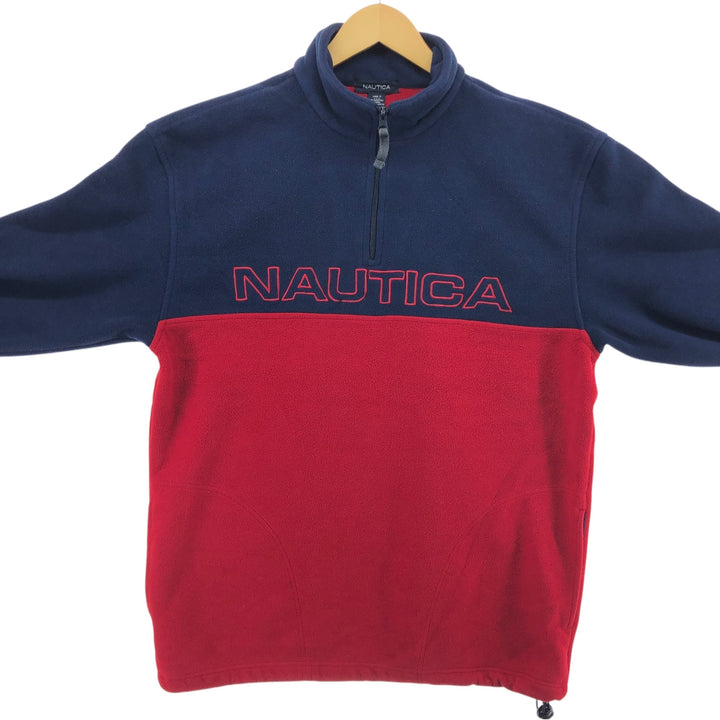 NAUTICA Half-Zip Fleece Pullover Made in USA Men's M size / eaa449315