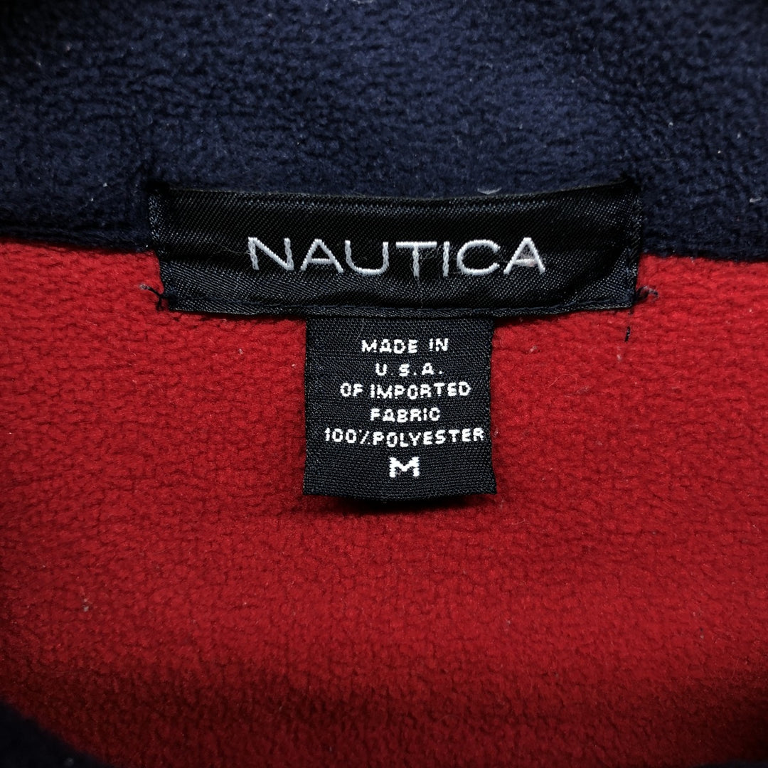 NAUTICA Half-Zip Fleece Pullover Made in USA Men's M size / eaa449315