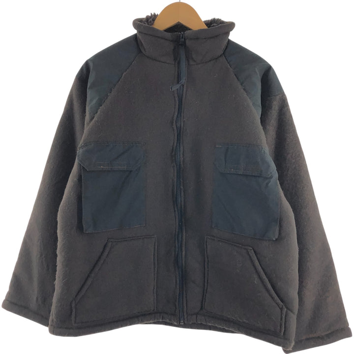 90'S US military genuine bear jacket, military fleece jacket, made in USA, X-LARGE, equivalent to men's XL, vintage /eaa449325