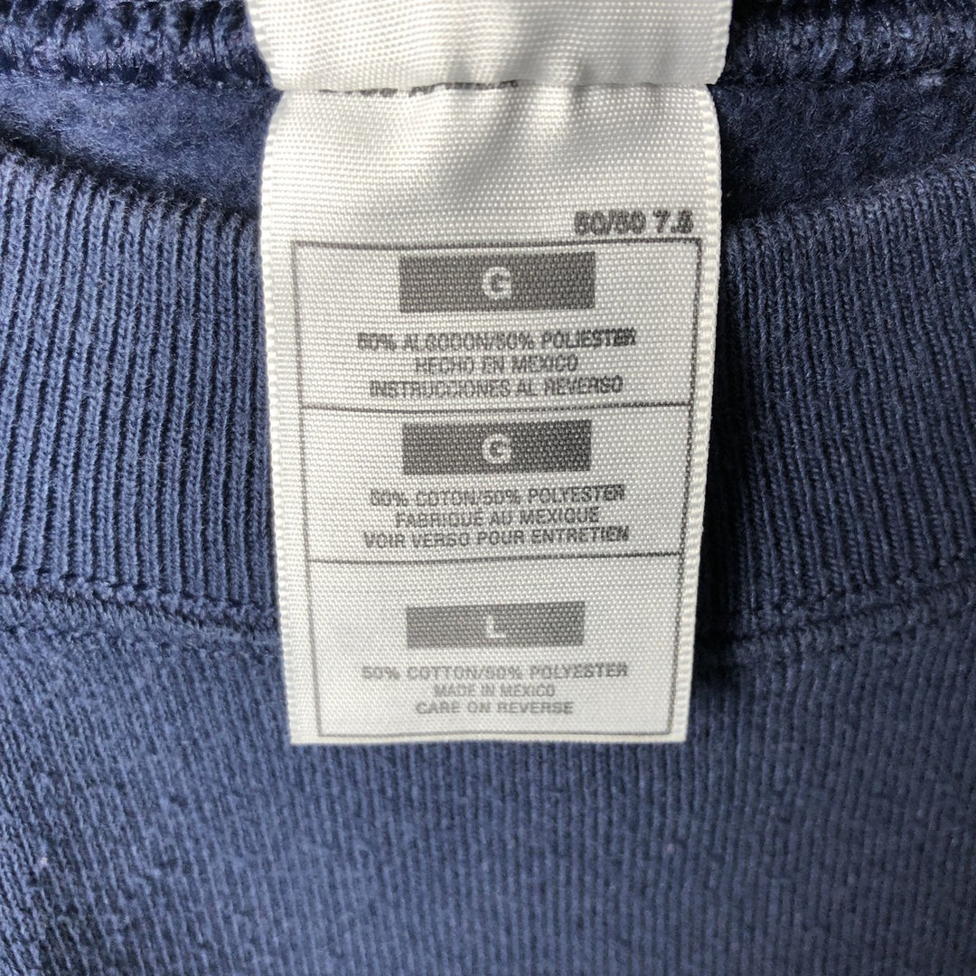 2000'S Fruit of the Loom sweatshirt, men's size L cotton navy blue type Vintage Second Hand