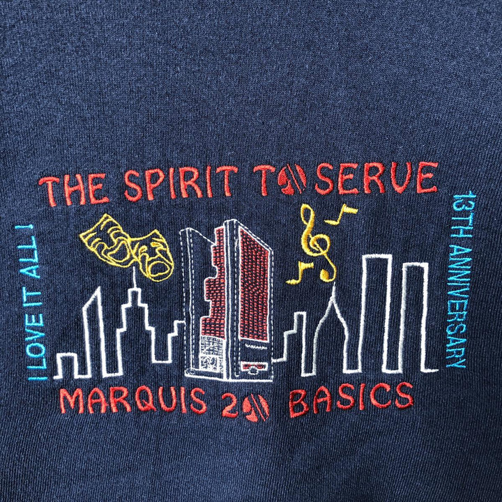 2000'S Fruit of the Loom sweatshirt, men's size L cotton navy blue type Vintage Second Hand