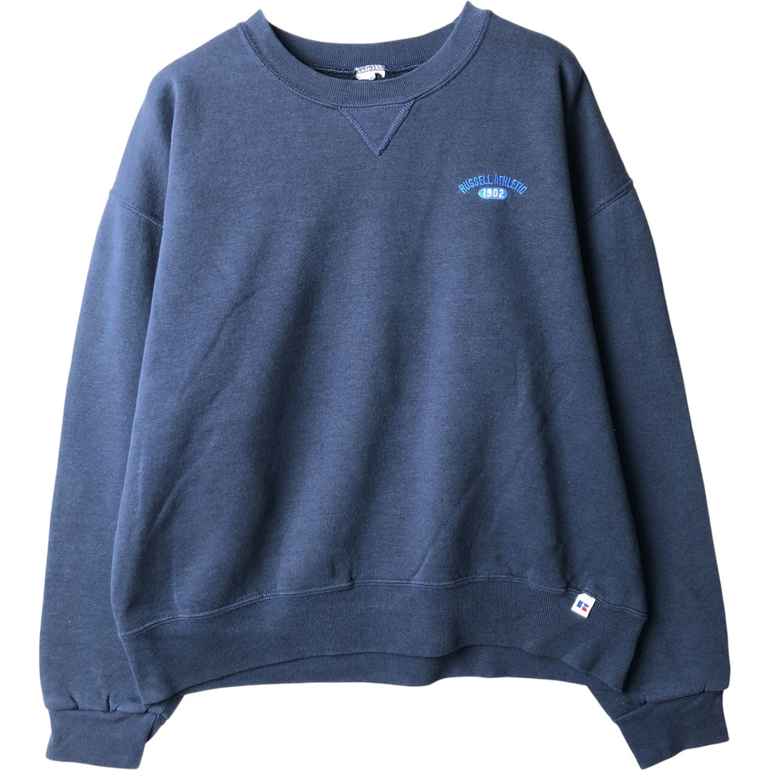 Russell sweatshirt, men's size L unclear navy blue type Vintage Second Hand