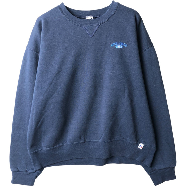 Russell sweatshirt, men's size L unclear navy blue type Vintage Second Hand