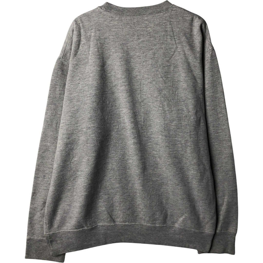 PRAIRIE MOUNTAIN Printed Sweatshirt, Men's Size L cotton gray type Vintage Second Hand