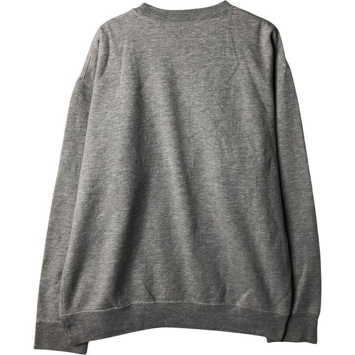 PRAIRIE MOUNTAIN Printed Sweatshirt, Men's Size L cotton gray type Vintage Second Hand