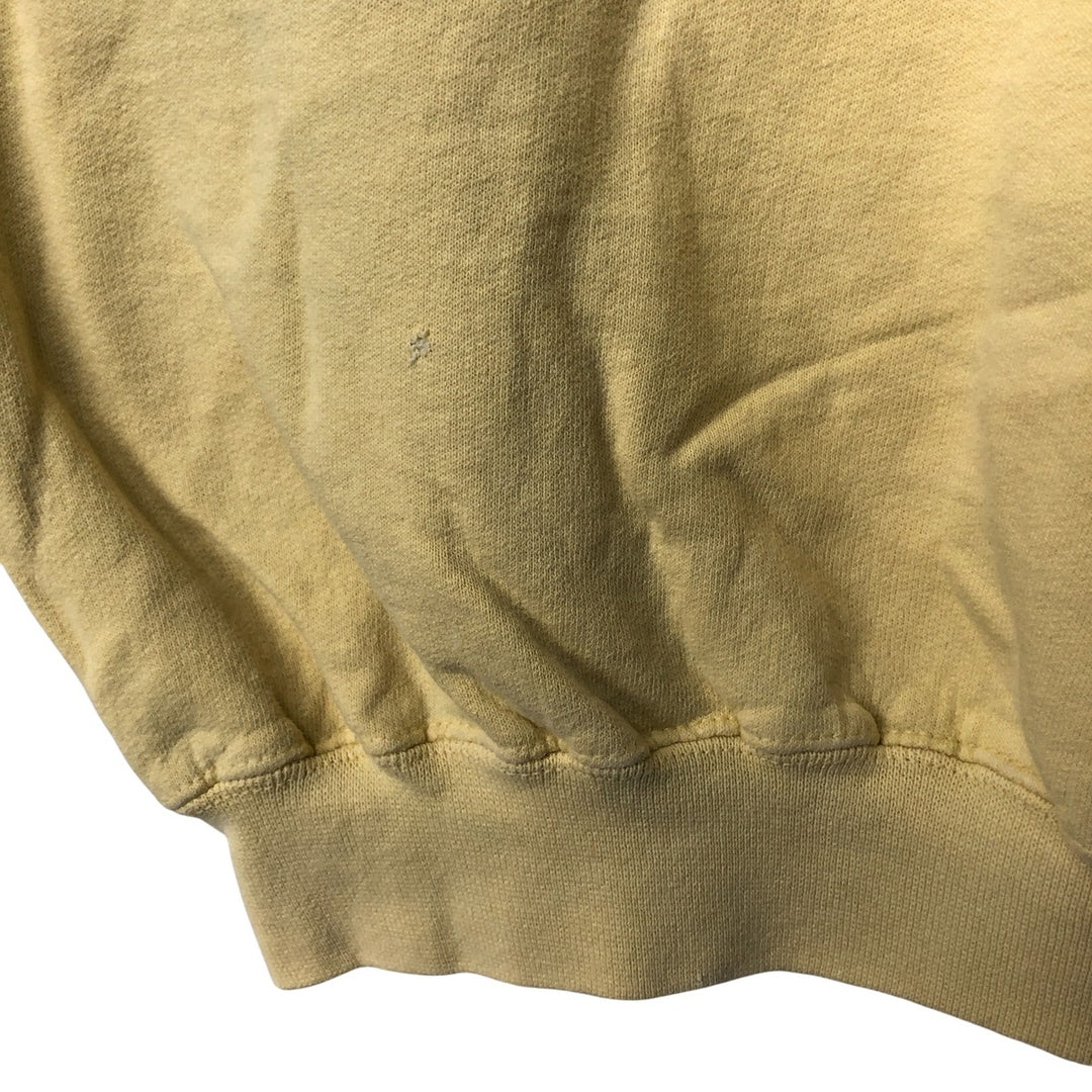 Vintage 90'S Hanes Ultimate Cotton Sweatshirt, Men's Size L cotton lemon yellow Vintage Second Hand