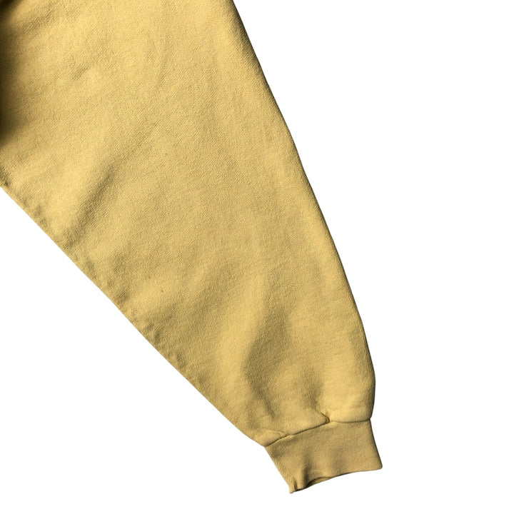 Vintage 90'S Hanes Ultimate Cotton Sweatshirt, Men's Size L cotton lemon yellow Vintage Second Hand