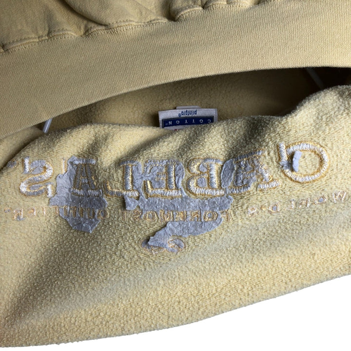 Vintage 90'S Hanes Ultimate Cotton Sweatshirt, Men's Size L cotton lemon yellow Vintage Second Hand