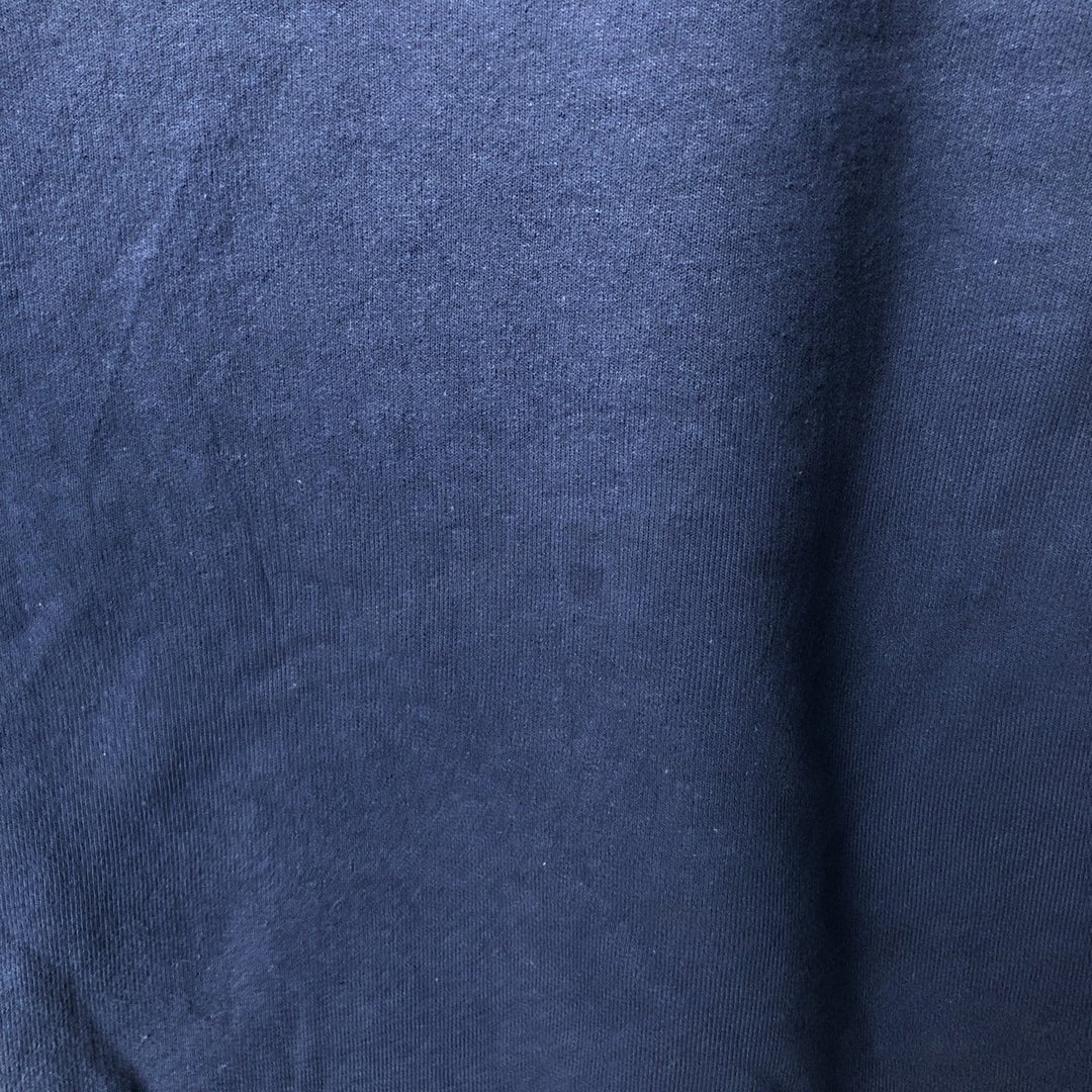 PORT and COMPANY Printed Sweatshirt, Men's XL cotton navy blue type Vintage Second Hand