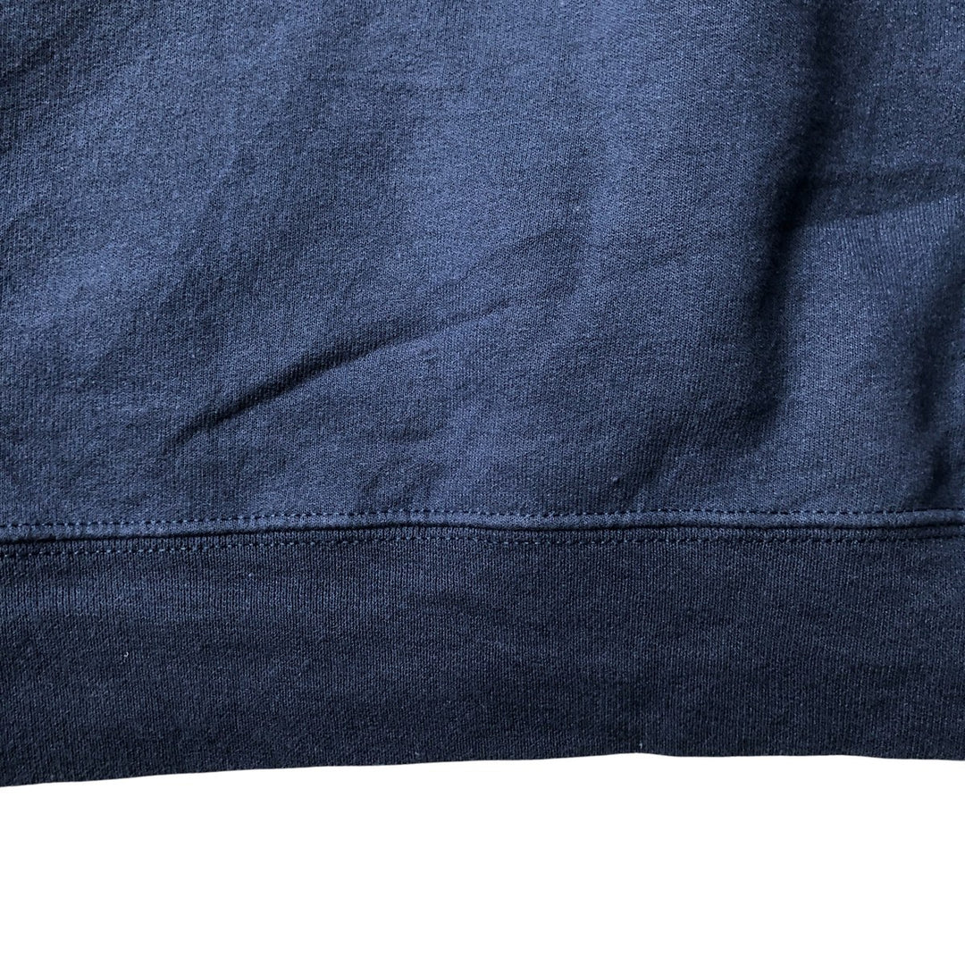 PORT and COMPANY Printed Sweatshirt, Men's XL cotton navy blue type Vintage Second Hand