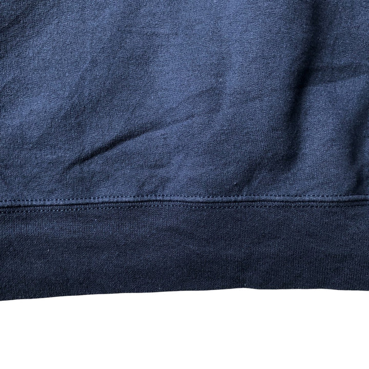 PORT and COMPANY Printed Sweatshirt, Men's XL cotton navy blue type Vintage Second Hand