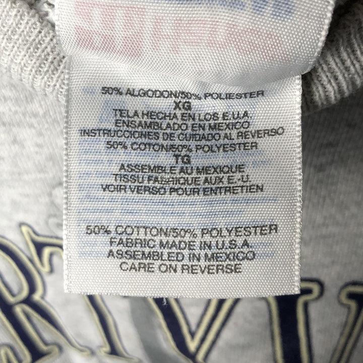 2000'S Hanes ACTIVEWEAR Printed Sweatshirt, Men's Size XL cotton gray type Vintage Second Hand