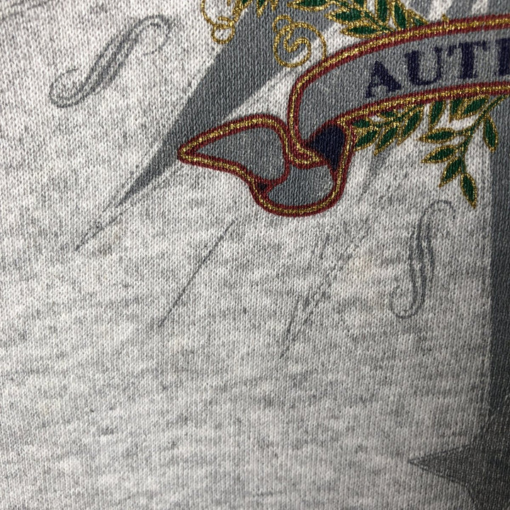 2000'S Hanes ACTIVEWEAR Printed Sweatshirt, Men's Size XL cotton gray type Vintage Second Hand