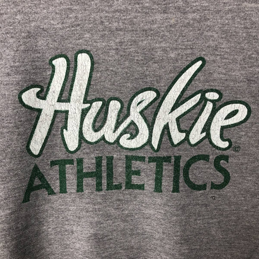 90'S Russell College Sweatshirt, Made in USA, Men's M, Vintage polyester gray type Vintage Second Hand