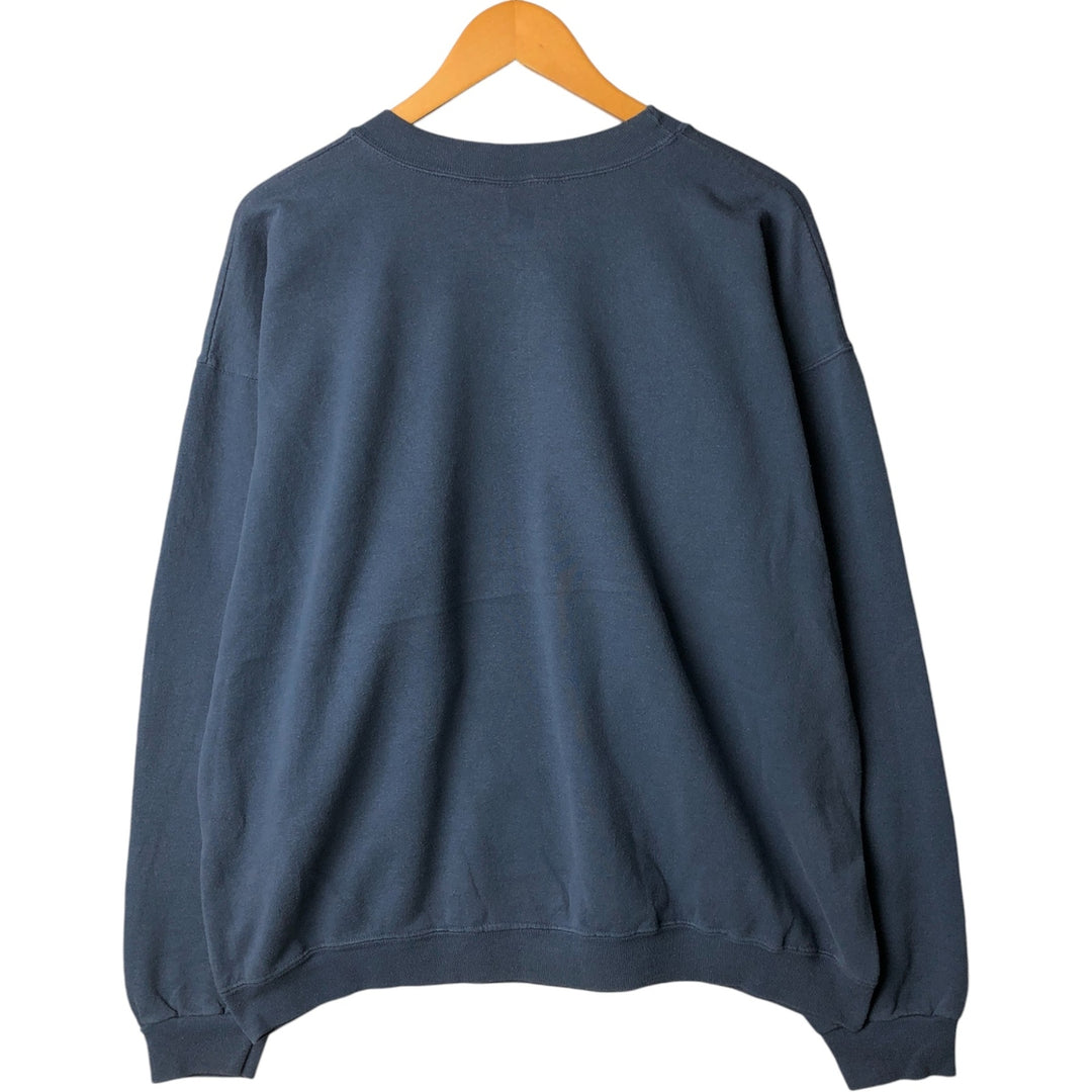 Vintage 90'S EAGLE print sweatshirt, made in the USA, men's size XXL cotton Blue type light blue Vintage Second Hand