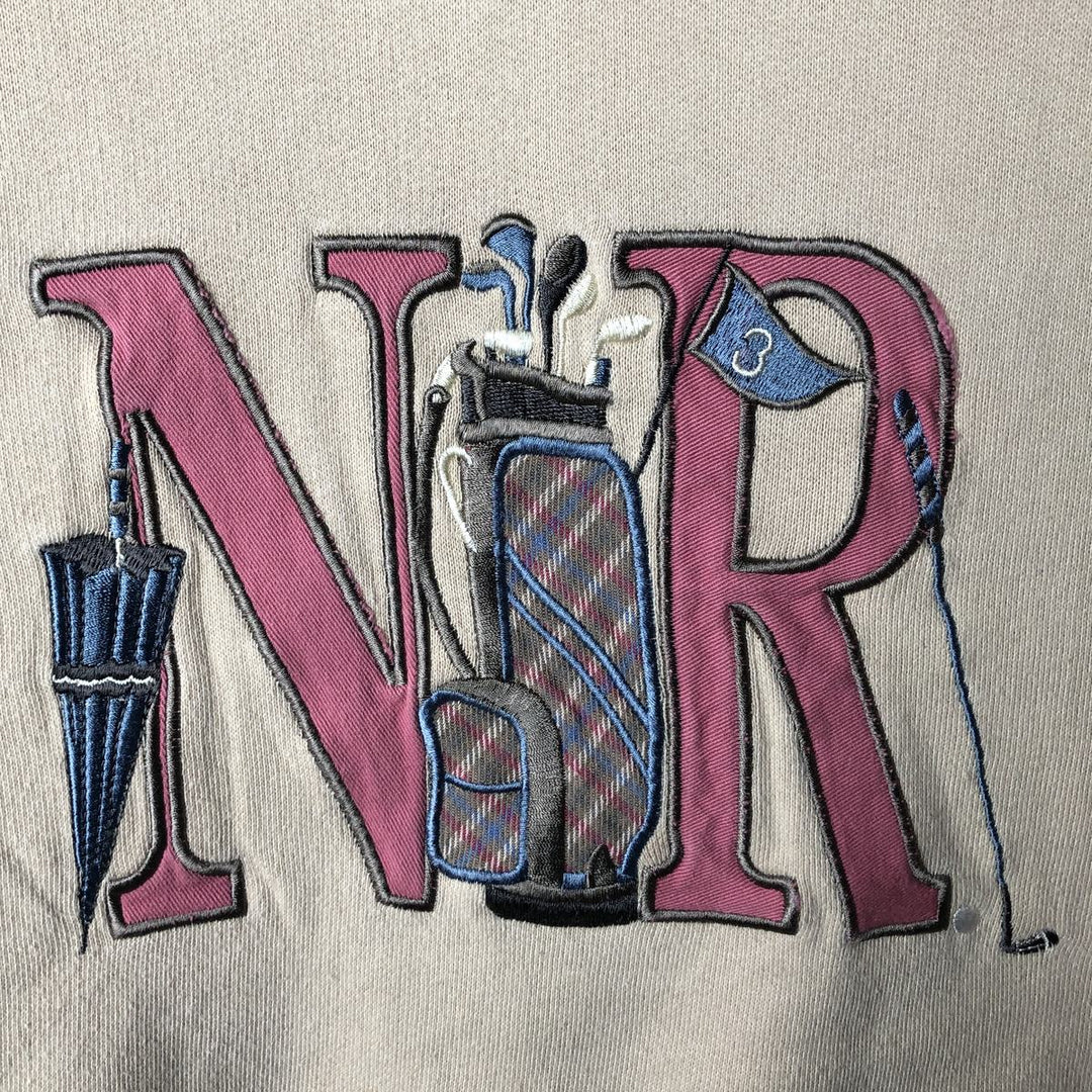 Vintage 90'S NORTHERN sweatshirt, size L, men's cotton Beige type Vintage Second Hand