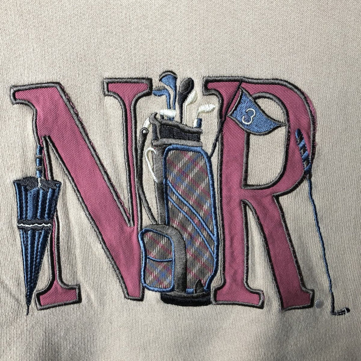 Vintage 90'S NORTHERN sweatshirt, size L, men's cotton Beige type Vintage Second Hand