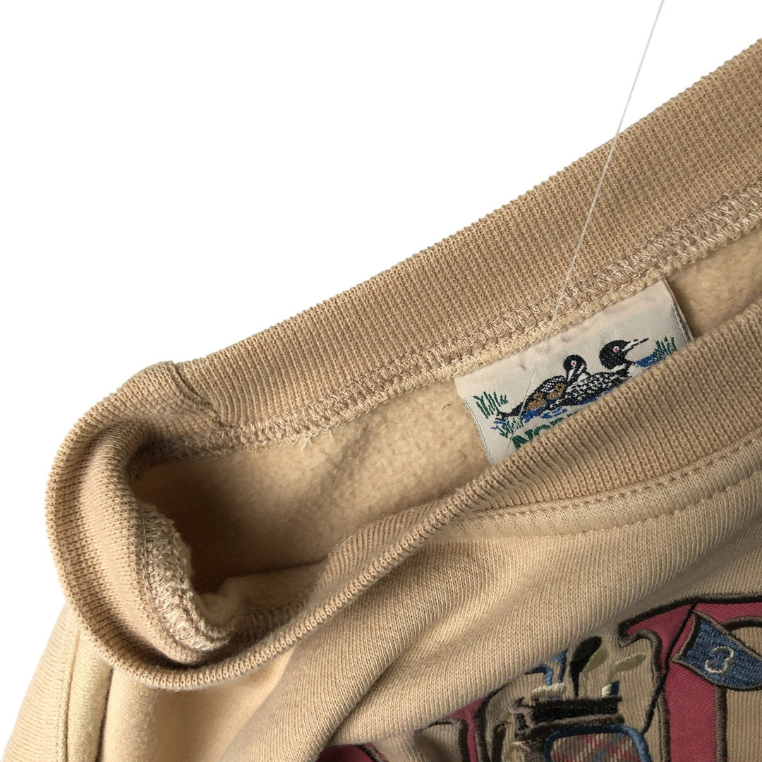 Vintage 90'S NORTHERN sweatshirt, size L, men's cotton Beige type Vintage Second Hand