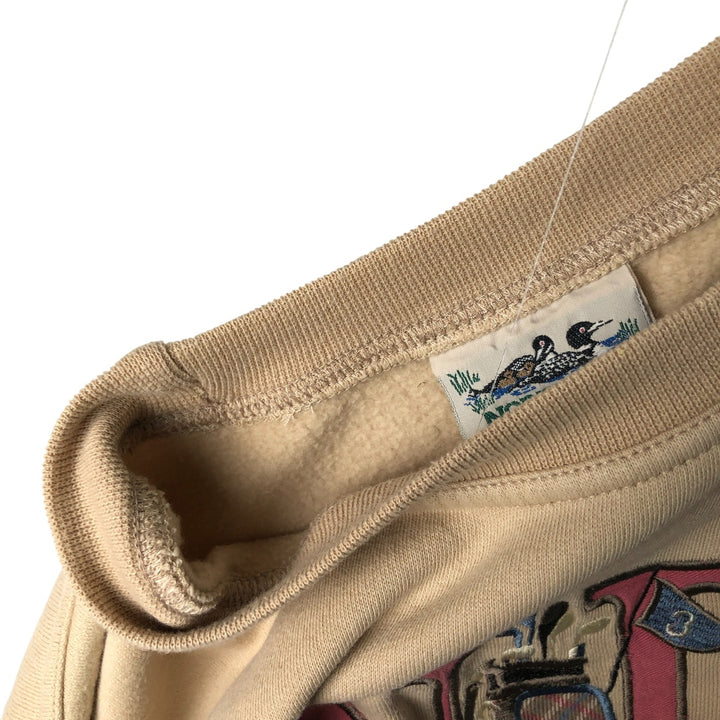 Vintage 90'S NORTHERN sweatshirt, size L, men's cotton Beige type Vintage Second Hand
