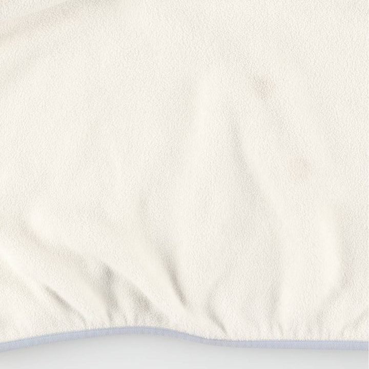 Patagonia Lightweight Synchilla Snap Tee (25455FA15) - Half-Snap Fleece Pullover, Women's Size L polyester white type Vintage Second Hand