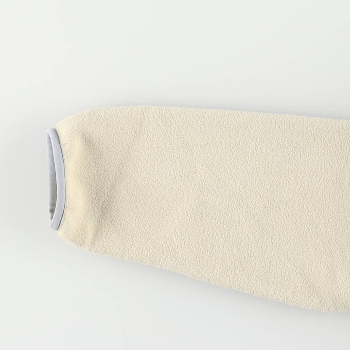 Patagonia Lightweight Synchilla Snap Tee (25455FA15) - Half-Snap Fleece Pullover, Women's Size L polyester white type Vintage Second Hand