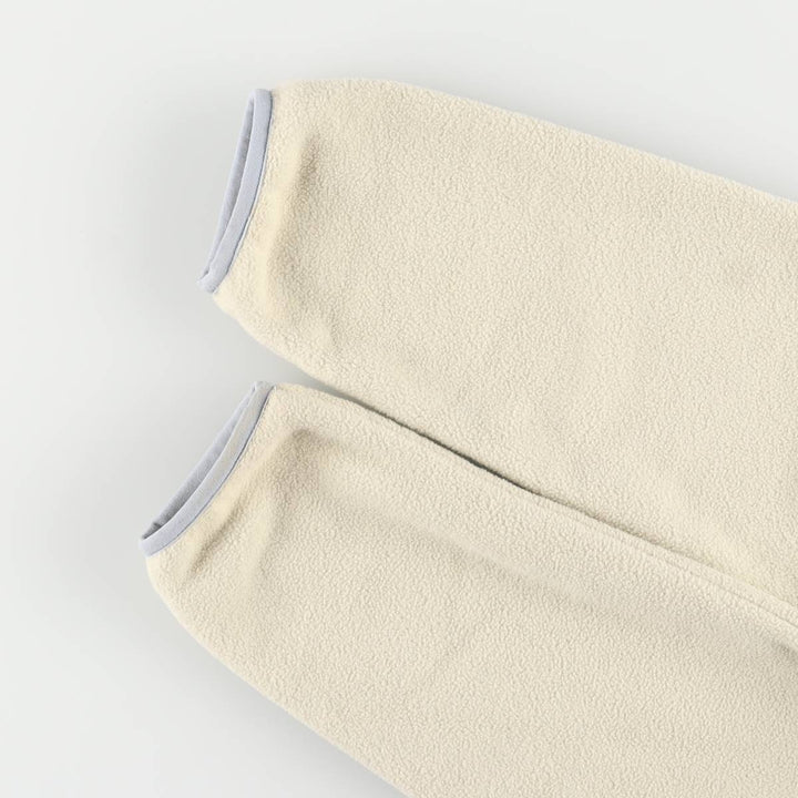 Patagonia Lightweight Synchilla Snap Tee (25455FA15) - Half-Snap Fleece Pullover, Women's Size L polyester white type Vintage Second Hand