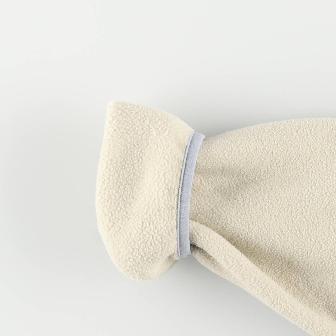 Patagonia Lightweight Synchilla Snap Tee (25455FA15) - Half-Snap Fleece Pullover, Women's Size L polyester white type Vintage Second Hand