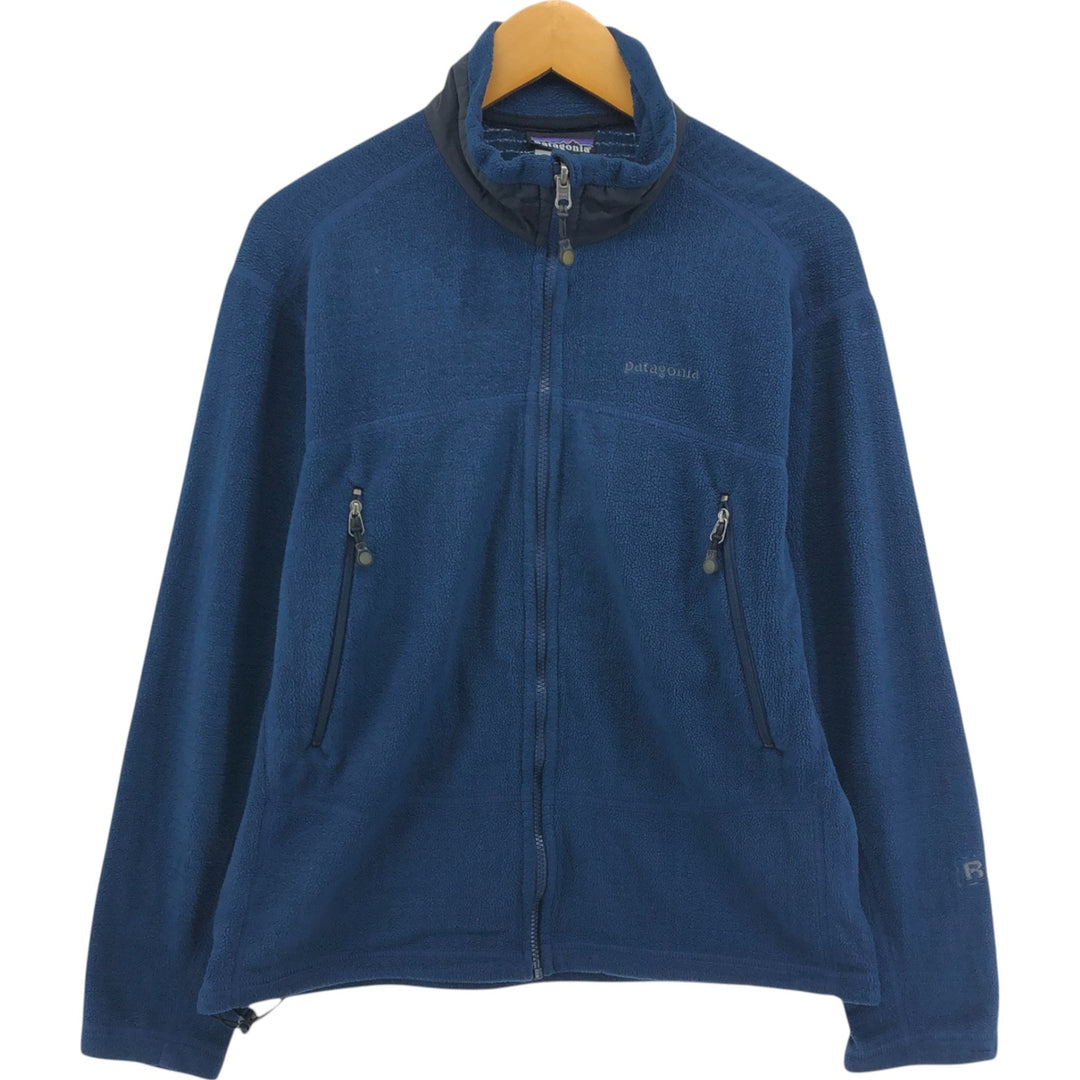 Patagonia Regulator R3 Fleece Jacket (25302FA), Men's Size Medium polyester navy blue type Vintage Second Hand