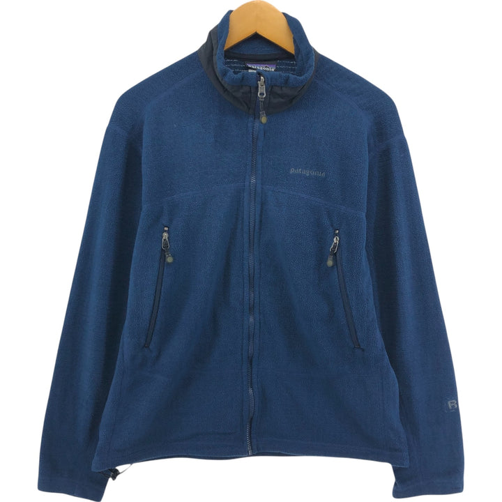Patagonia Regulator R3 Fleece Jacket (25302FA), Men's Size Medium polyester navy blue type Vintage Second Hand