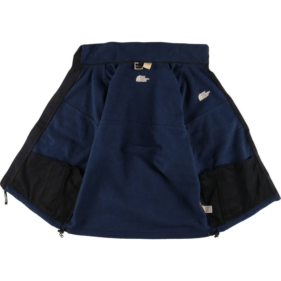 90s-00'S The North Face Vintage Fleece Jacket, Men's Size L polyester navy blue type Vintage Second Hand