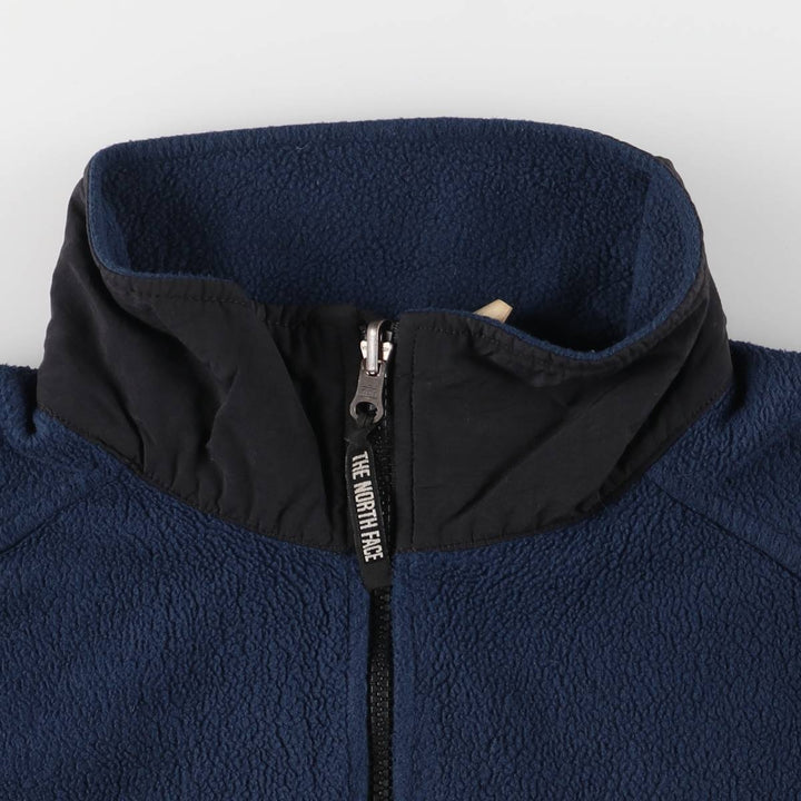 90s-00'S The North Face Vintage Fleece Jacket, Men's Size L polyester navy blue type Vintage Second Hand