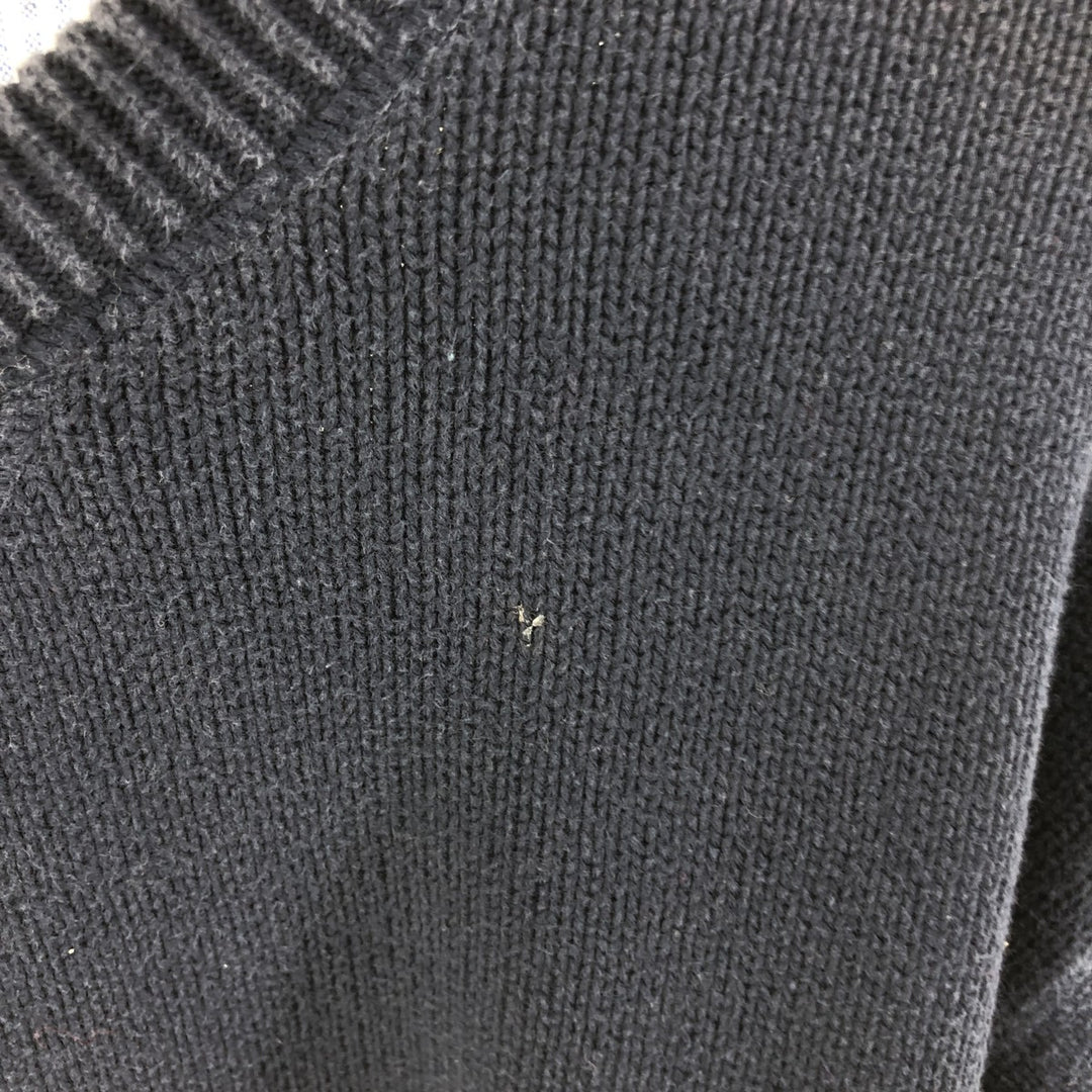 Tommy Hilfiger Cotton Knit Sweater Men's XXL cotton navy blue type Vintage Second Hand