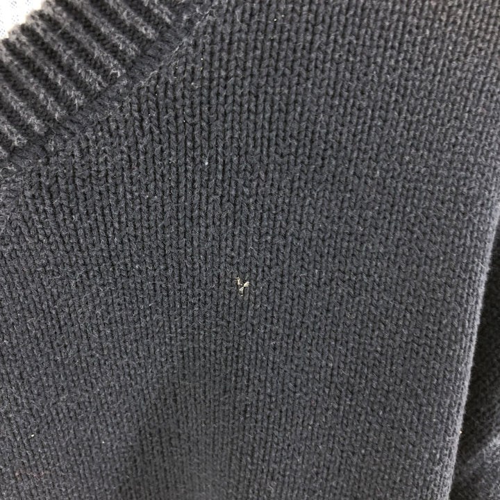 Tommy Hilfiger Cotton Knit Sweater Men's XXL cotton navy blue type Vintage Second Hand