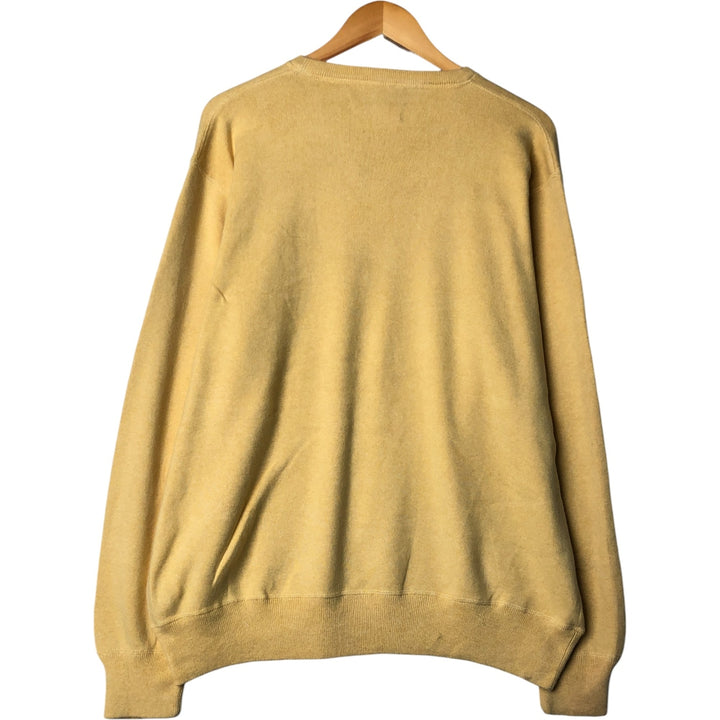 Ralph Lauren POLO by Ralph Lauren Cotton Knit Sweater Men's XXL cotton yellow type Vintage Second Hand