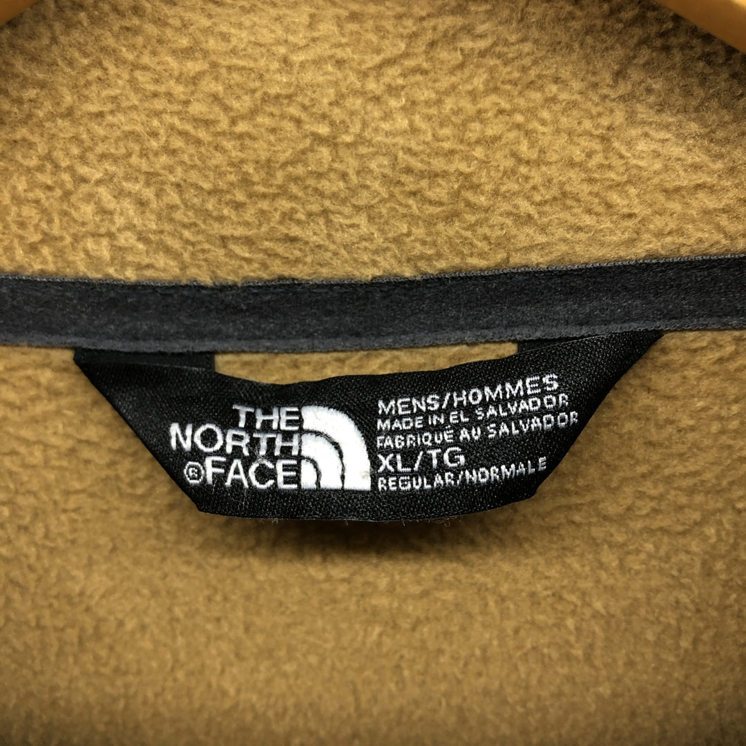 THE NORTH FACE Fleece Jacket Men's XL polyester beige type brown Vintage Second Hand